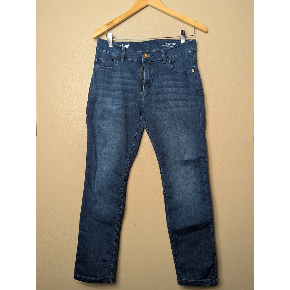 Mugsy Fultons Jeans Men's 32x30 Blue Denim Stretch 5-Pocket Casual FLX3NFU